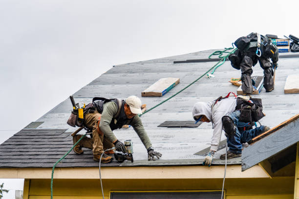 Professional Roofing technician working in Allenwood, NJ